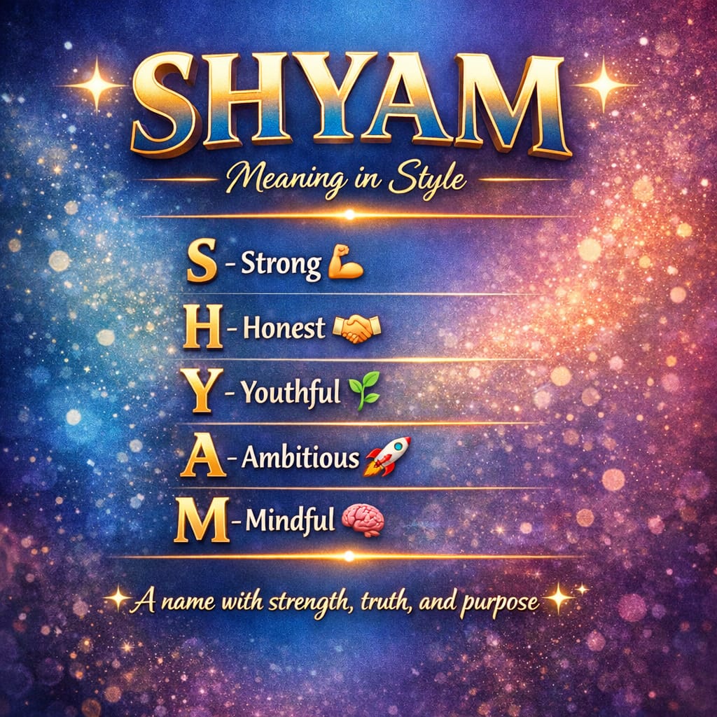 Meaning of SHYAM